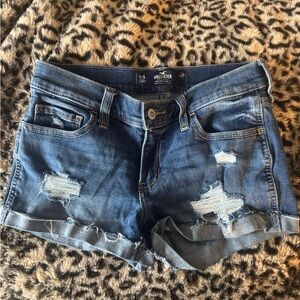 Hollister Women's Distressed Blue Jean Shorts